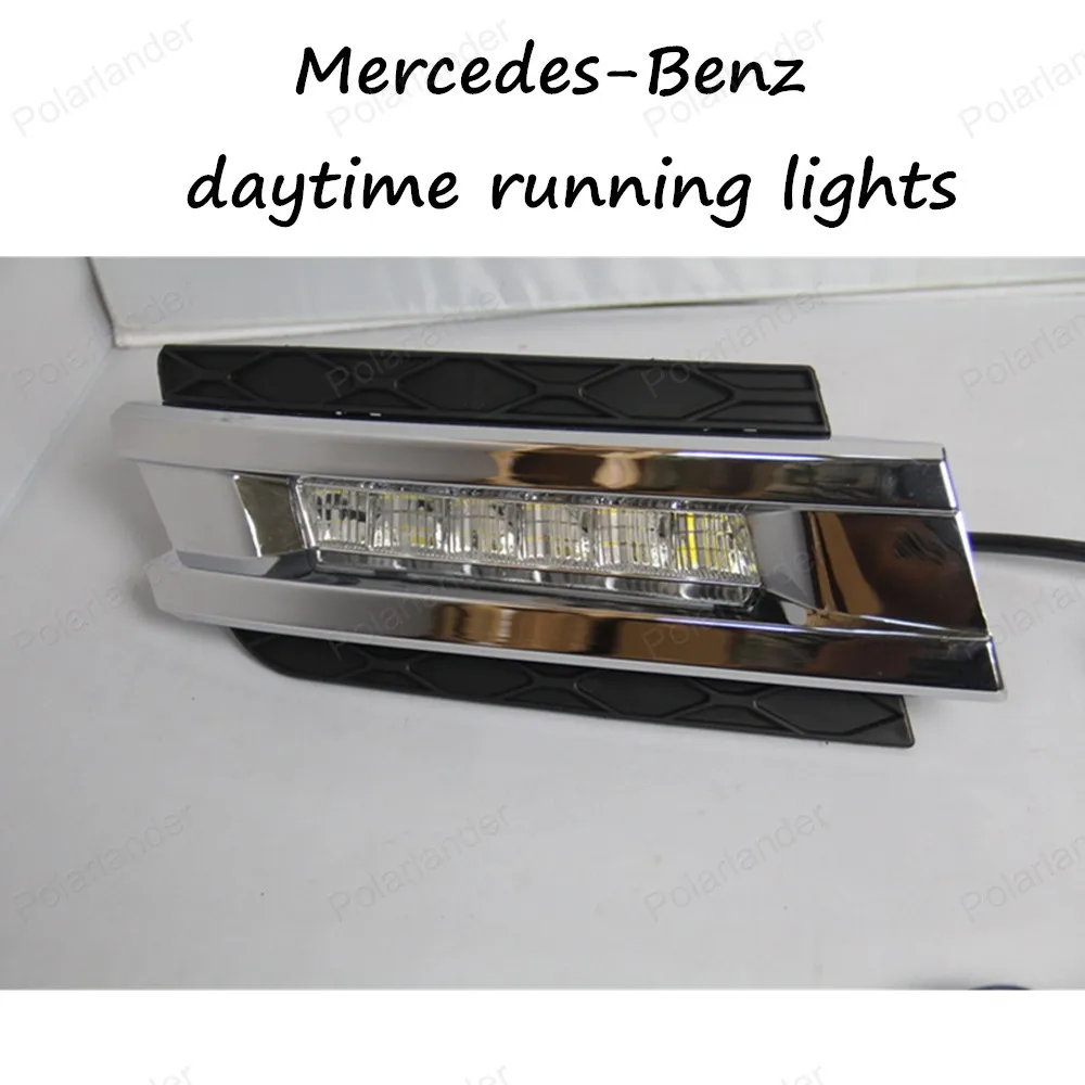 

DRL High light auto front bumper led fog lamps, car LED day running lights for Mercedes-Benz GL450, Mercedes-Benz W164 2014