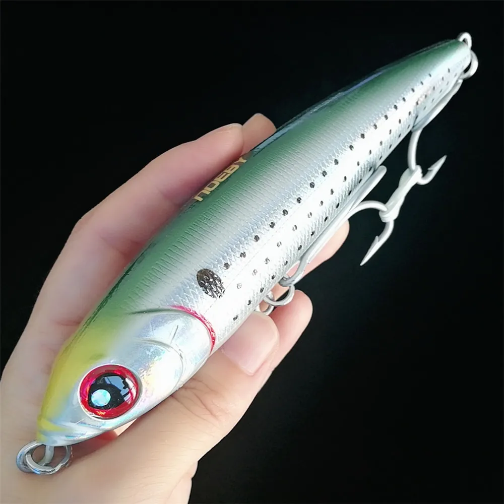 Isca de Pesca Noeby Lápis Wobbler Stickbait Isca Afundando Artificial Longa Fundição Wobblers Grande 5 Pçs 16cm 98g 7 Cheap Iscas artificiais