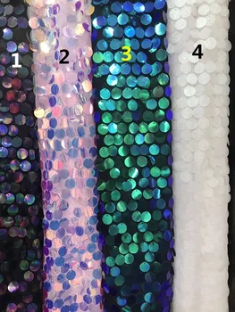 

ZH1891416 French Tulle Lace sequins Mesh Wedding Dress Fabric Latest Design with High Quality