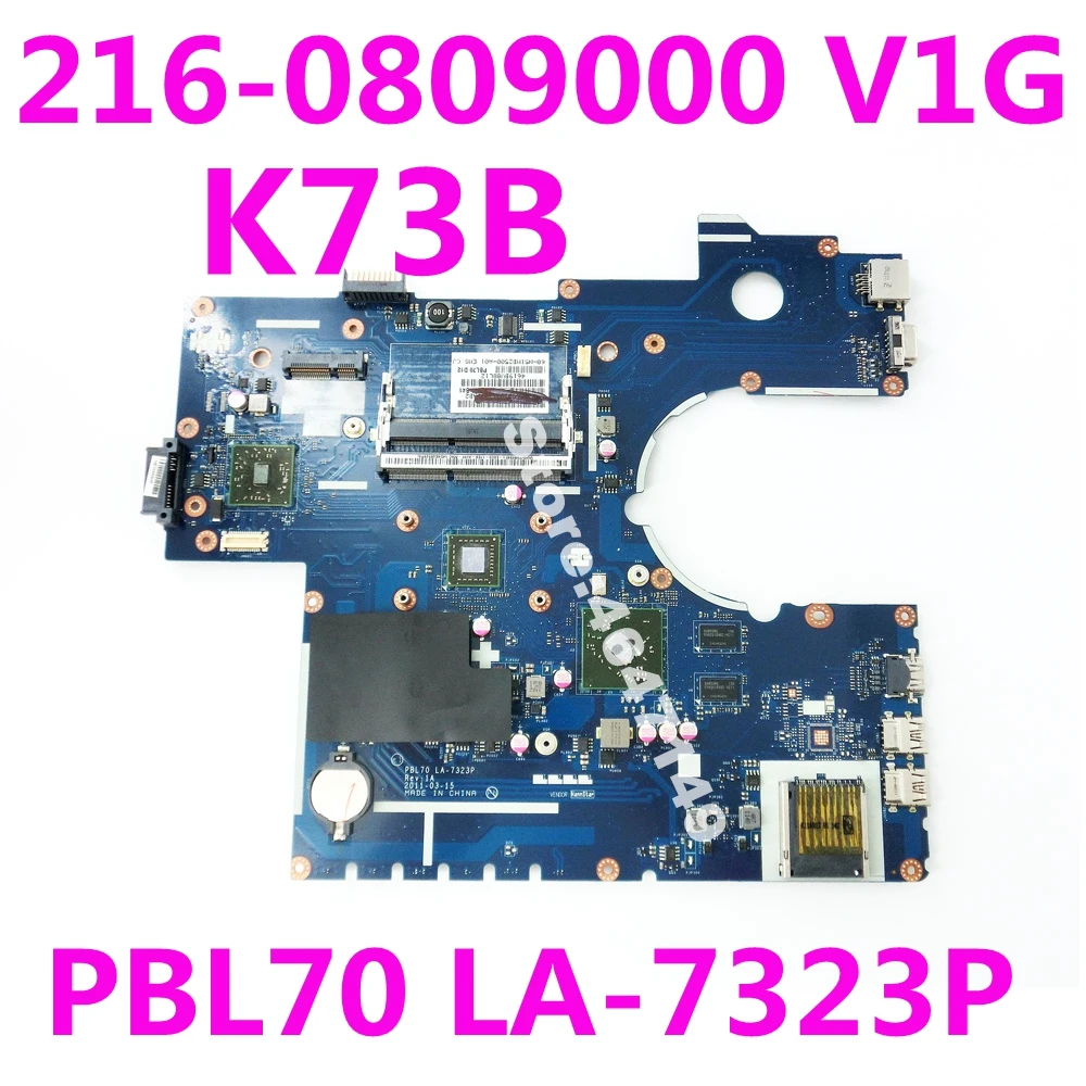 

K73B PBL70 LA-7323P 216-0809000 V1G Mainboard REV 1A For ASUS X73B K73B X73BY K73BY X73BR K73BR laptop motherboard 1005 Tested