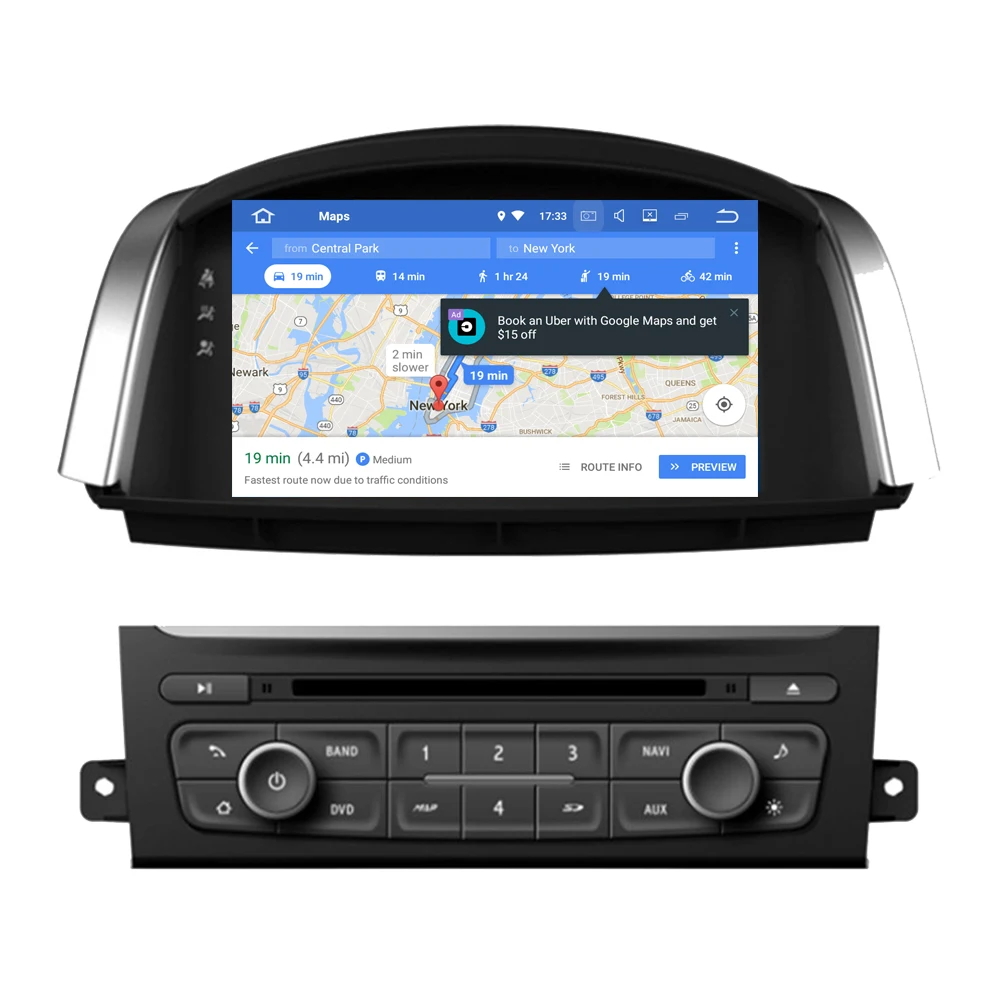 RoverOne Android 8,0 Восьмиядерный автомобильный Радио DVD gps для Renault Koleos сенсорный экран Android мультимедийный плеер головное устройство Wifi