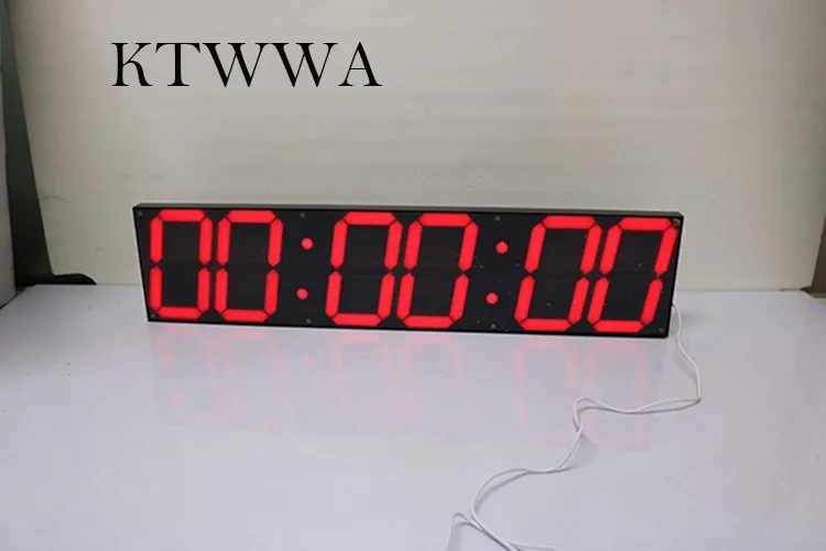 Promotion!Large Led Wall Clock Modern Design Show Time On The Wall  In The Living Room 3D Digital Wall Clock Big digital Display (3)