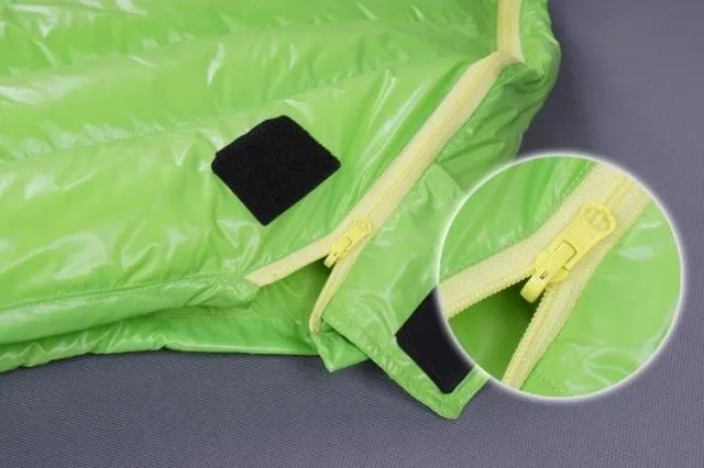 Aegismax Сверхлегкий удлиненный спальный мешок для мам белый гусиный пух открытый кемпинг сшитый через черный и зеленый 200x80 см/180x78 см