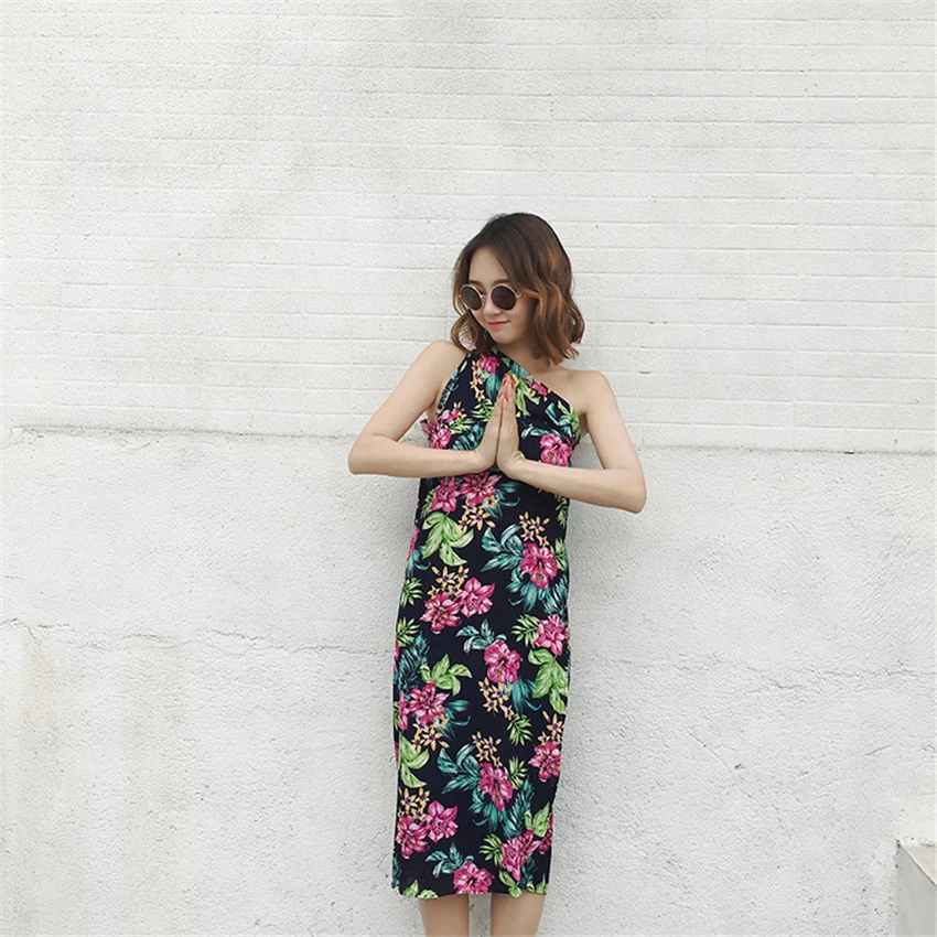 Юбки с высокой талией Летняя Повседневная Корейская версия маленькая Цветочная шифоновая юбка Уличная пляжная одежда falda mujer