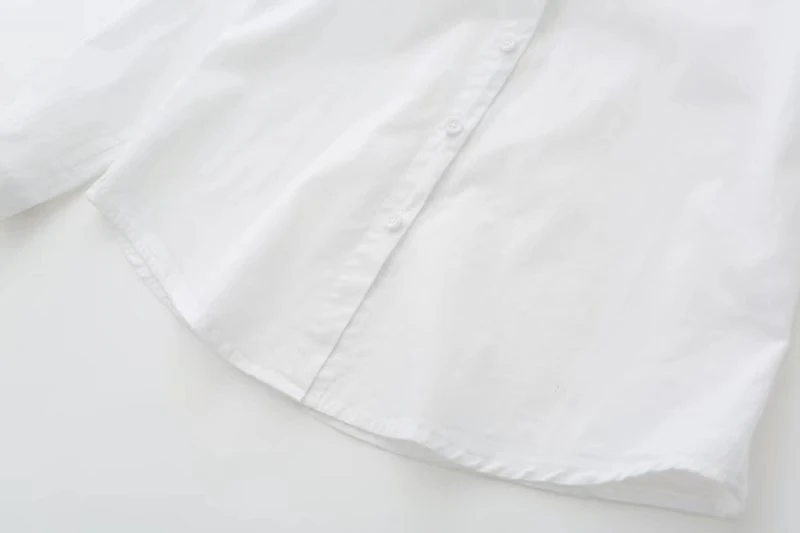 LUNDUNSHIJIA фиолетовые цветы вышивка осень г. Женские рубашки белые элегантные с длинным рукавом Дамская мода топы Blusas