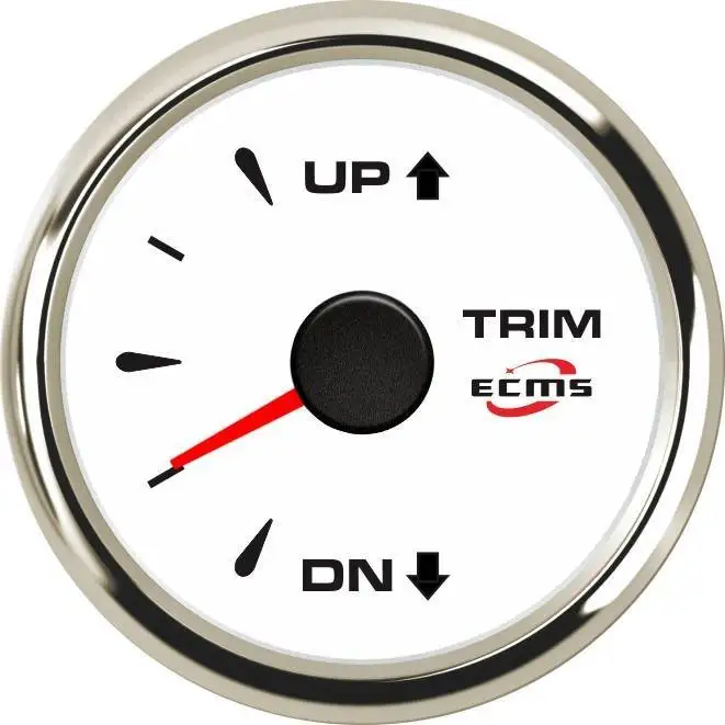 Дизайн Морская Лодка Яхта Автомобильная отделка Gauge UP-DN 0-190 Ом 9-32 в 52 мм 2 дюйма 316L хромированный ободок белый циферблат 802-00061