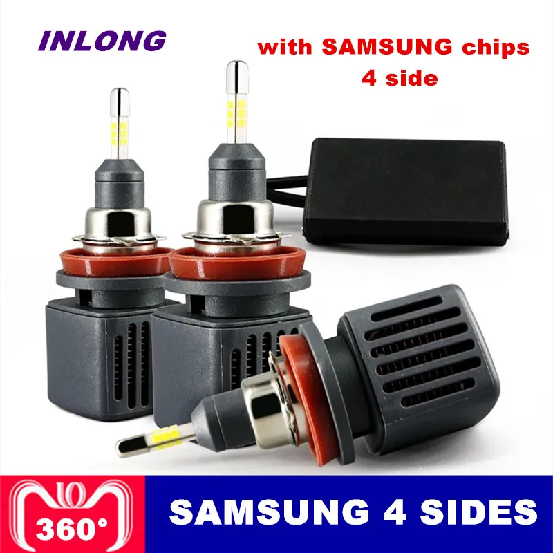 

INLONG SAMSUNG Chip H7 LED Headlight Bulbs H1 H11 H4 9005 9006 D1S D2S 10000LM 6500K Car Led Auto Headlamp Headlights Fog Lights