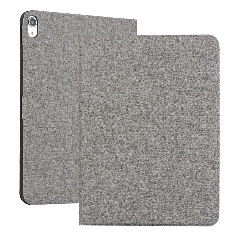 Gray Мягкий ТПУ чехол для Apple IPad Pro 11 Смарт Магнитный флип-чехол ультра тонкий противоударный тканевый чехол-подставка для нового IPad Pro 11 дюймов - Цвет: Gray
