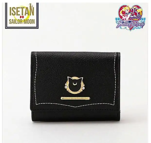 1 piece Women Short Wallet Candy Color Bow Knot day Clutch Purse Girl Sailor Moon Wallet Handbag Card Coin Bag