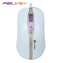 FELYBY 005 эргономичная Проводная офисная мышь 1600 dpi 4 кнопки 6 дышащая светоизлучающая мышь для компьютера и ноутбука