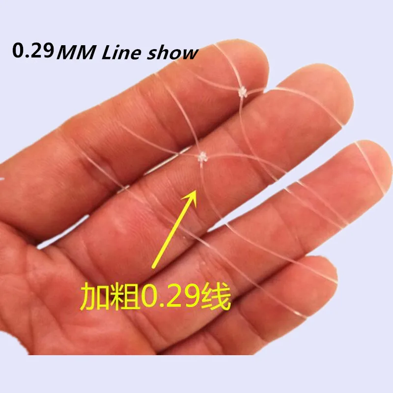 quality Thick 0.29mm line 7.5cm mesh pieces net for gill net fish trap fishing network rede de pesca acesorios fishing net china
