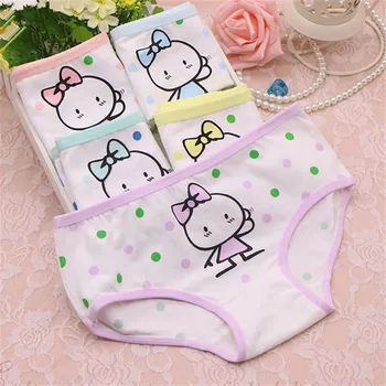 

5 Pcs Cotton Underwear for Girls 2018 New Children Soft Panties Teenages Cartoon Briefs Puberty Lingerie Calcinha Infantil