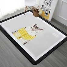 Очень большой ковер для животных, ковер для кошек, медведя, оленя, ковер с изображением лисы, ковер для детской спальни, детский игровой коврик для ползания, игровой коврик для детей