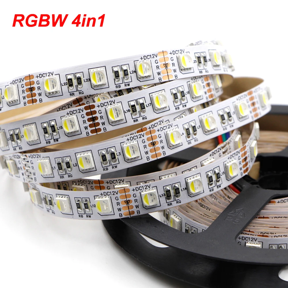 5050 RGB Светодиодные ленты Водонепроницаемый 5 м 120 светодиодный RGBW4in1 DC 12 V RGBW 96 Светодиодный s RGBWW белый/теплый белый светодиодный свет гибкие полосы