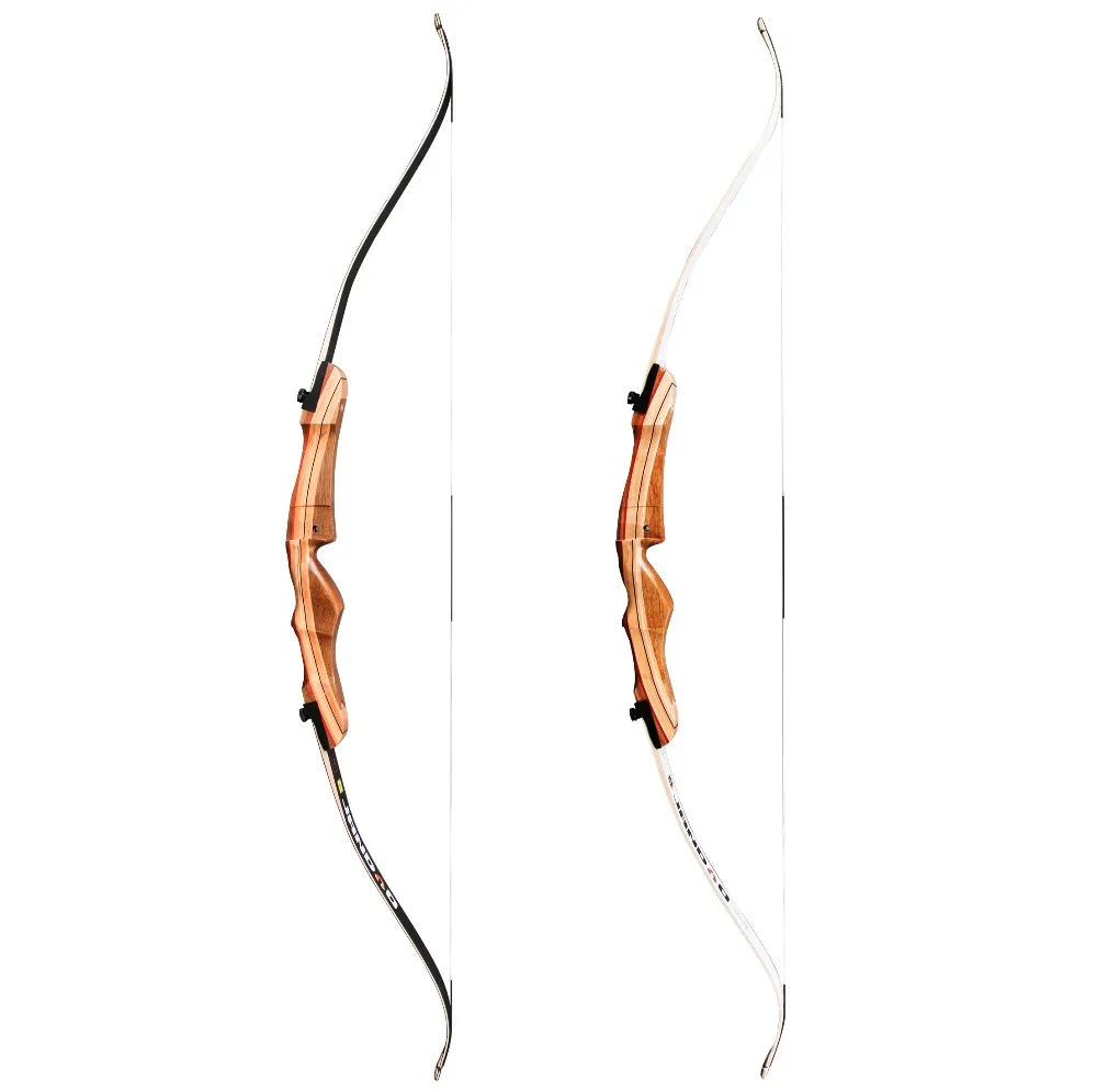 

Sanlida Jandao Beginner Recurve Bow, Wood Riser, Traditional Style, 62"-70" 16-38lbs Left hand available, Shooting Sport