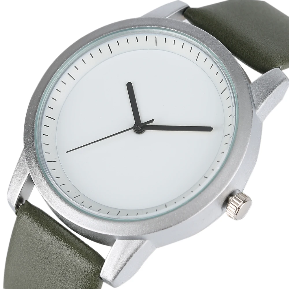 

2017 Minimalist Unisex Quartz Watch Top Simple Men Women Wristwatch Analog Leather Fashion relogio masculino erkek kol saati