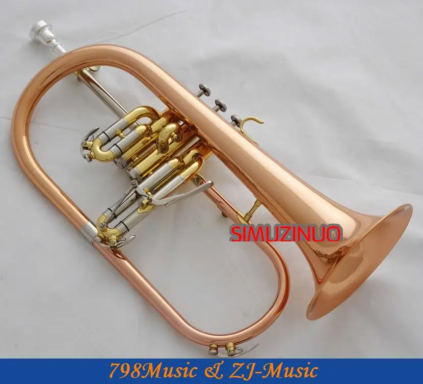 Профессиональная Роза латунный флугелевый Гудок с настройкой контура Bb