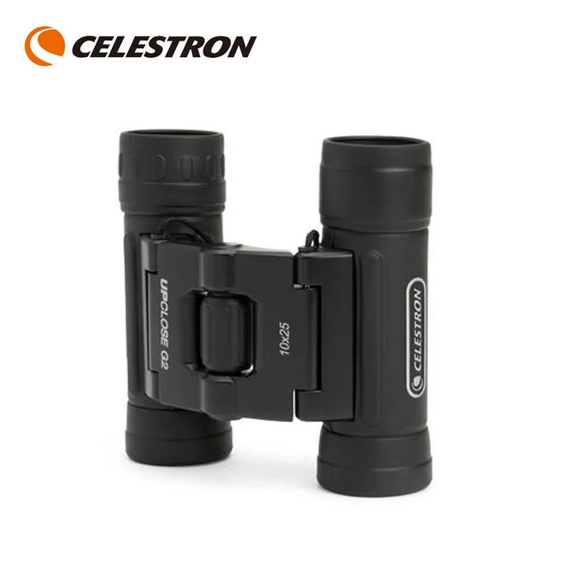 Бинокль Celestron UpClose G2 10x25, телескоп высокой мощности, мульти-бинокли с покрытием для охоты, туризма, кемпинга, путешествий