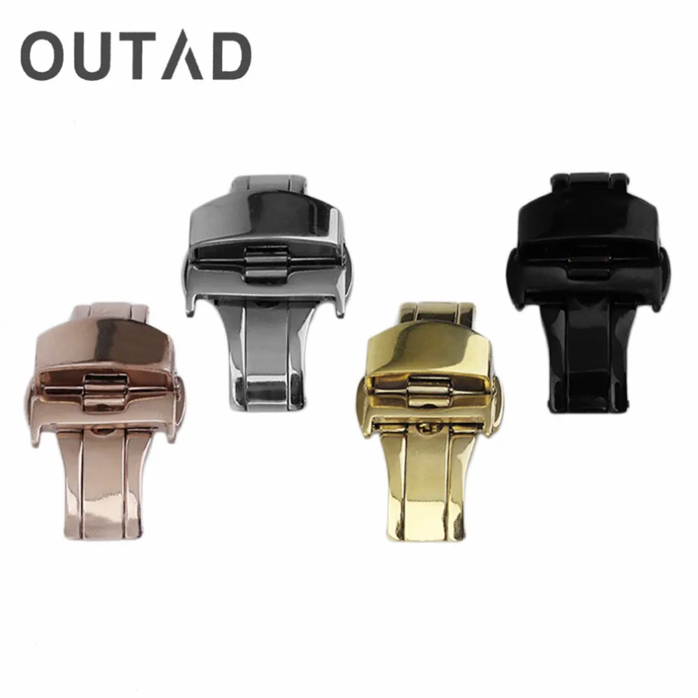 

Stainless Steel Durable Double Folding Butterfly Buckle Watch Bands Deployment Clasp Watches Accessories 18MM/20MM/22MM 4 Colors