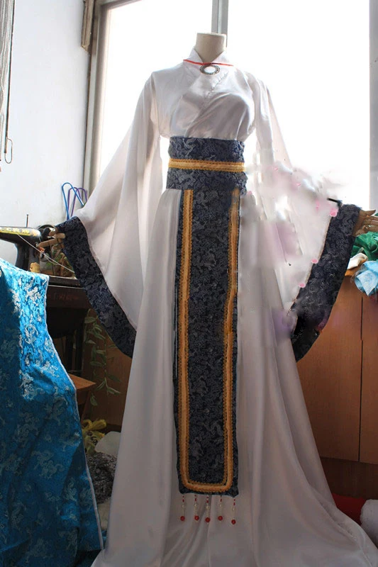 2 варианта Playboy Disaster Blue великолепный мужской костюм Hanfu Wanku Cos 2-й принц Лан Юань длинный хвост косплей Hanfu