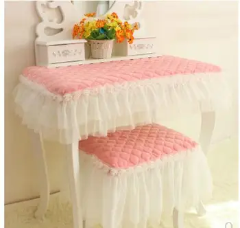 

pink/ purple lace border tablecloth piano bench cover computer desk table cloth decorative dust proof