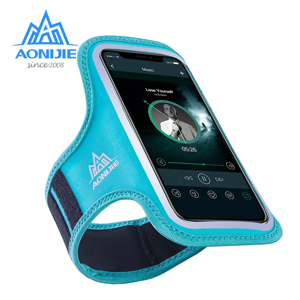 

AONIJIE Waterproof Running Armband Arm Bag Cell Mobile Phone Sports Jogging Case Holder Cover For Fitness Gym Workout
