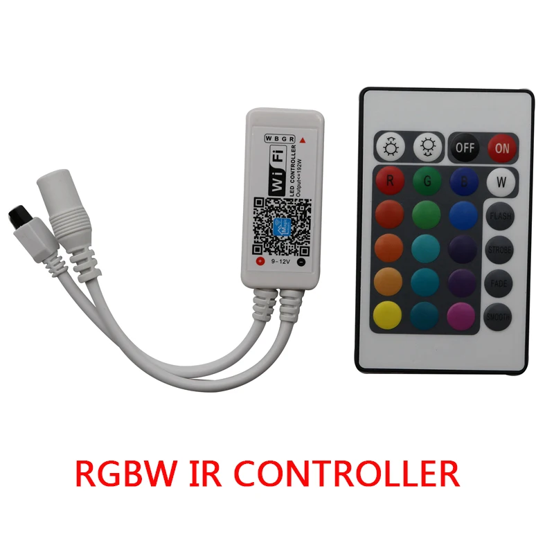 16 миллионов цветов управление музыкой WiFi LED RGB/RGBW контроллер IOS Android приложение 24Key