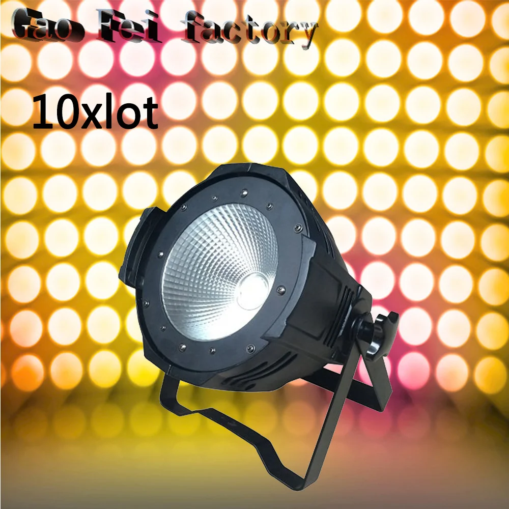 

10pcs Latest LED Par COB 100W With Barn Door High Power Aluminium Case Stage Lighting with 100W COB ,cool white and warm white