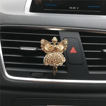 

2019 Crystal Angel Cat Eye Car Air Outlet Pendant Air Conditioner Perfume Clip Beautiful Modelling Car Interior Decoration