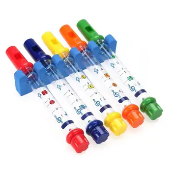 

Set of 5 Water Flutes Music Song Sheets Instruments Kids Fun Children Bath Toys Educational Toys Water Toys
