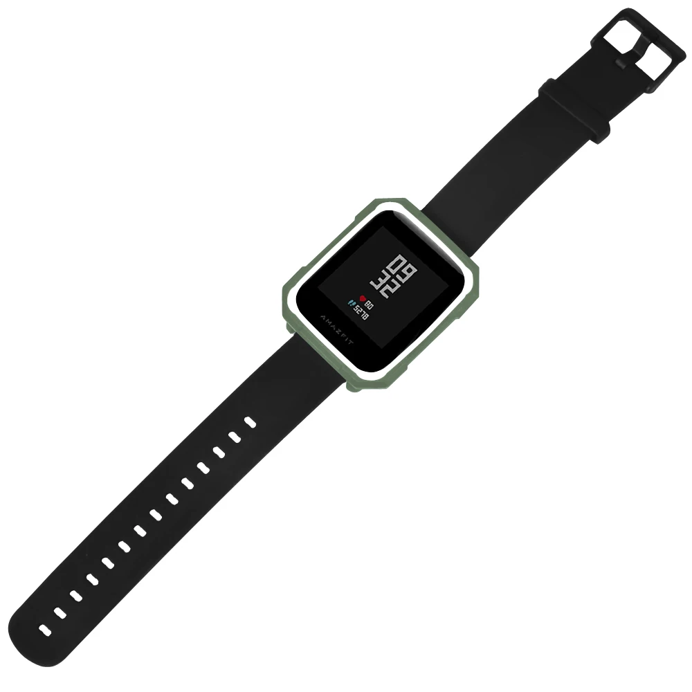 Мягкий защитный силиконовый чехол для Xiaomi Huami Amazfit Bip Youth Watch, Двухцветный силиконовый чехол