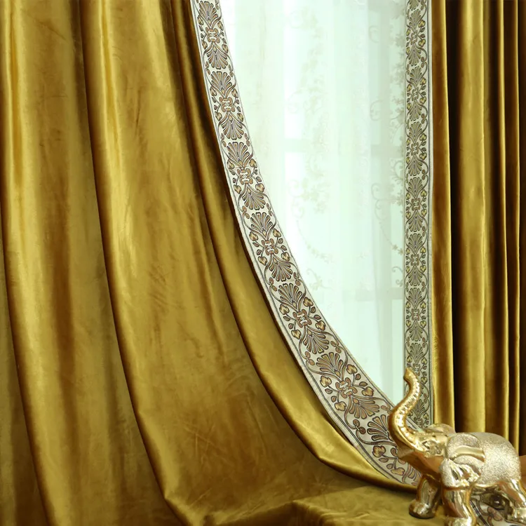 

New Curtain European Style High-grade Window Screen Curtains for Living Room Blackout Curtains Curtains for Bedroom