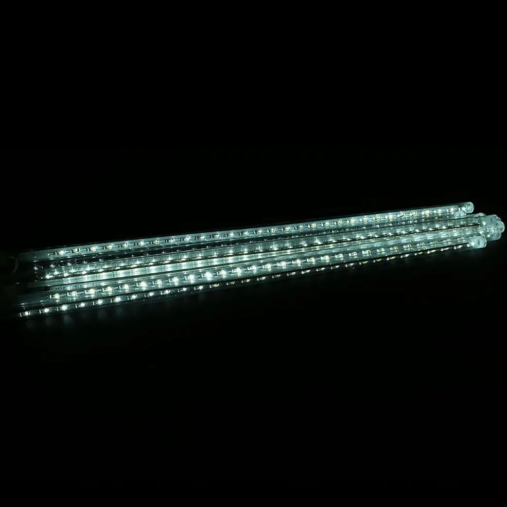 

2pcs 30CM Yellow Meteor Shower Rain 8 Tube LED Lights Outdoor Christmas Decoration Lamp
