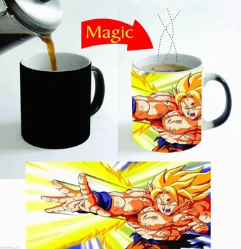 

Dragon Ball Z Color Change Magic Mug Ceramic Coffee Tea Mug 11 Oz for Gift - 2