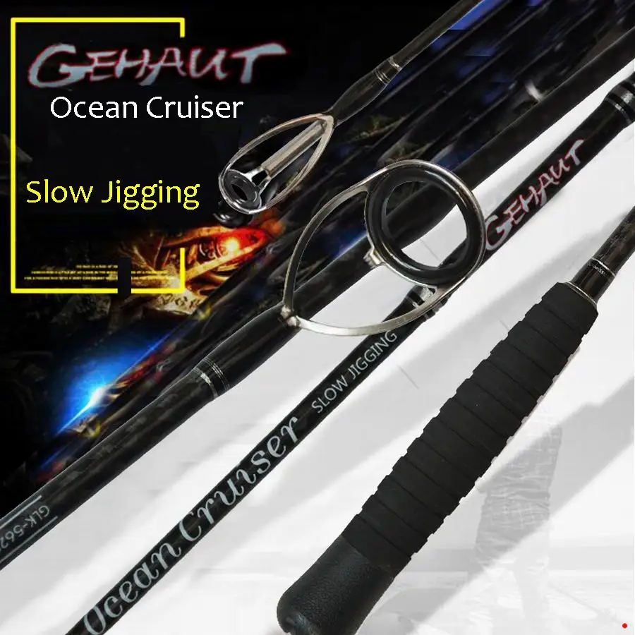 

GEHAUT Brand Ocean Cruiser Powerful Slow Jigging Super High Purity Hard Carbon Ocean Boat Fishing Rod Bait Weight 80 - 200g