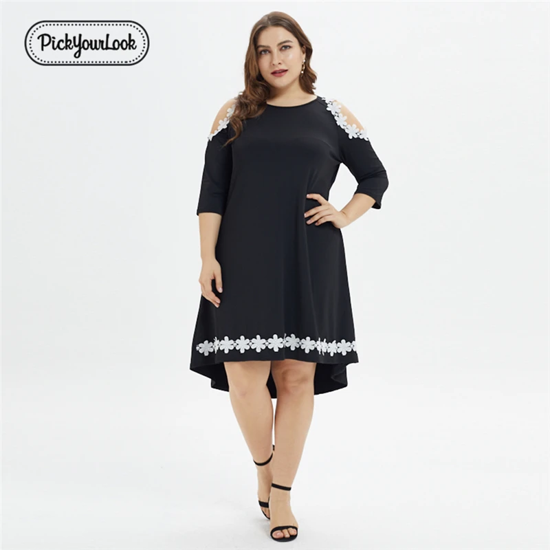 Pickyourlook женские платья больших размеров сексуальные Клубные вечерние платья vestido de festa однотонные женские миди платья больших размеров женские платья