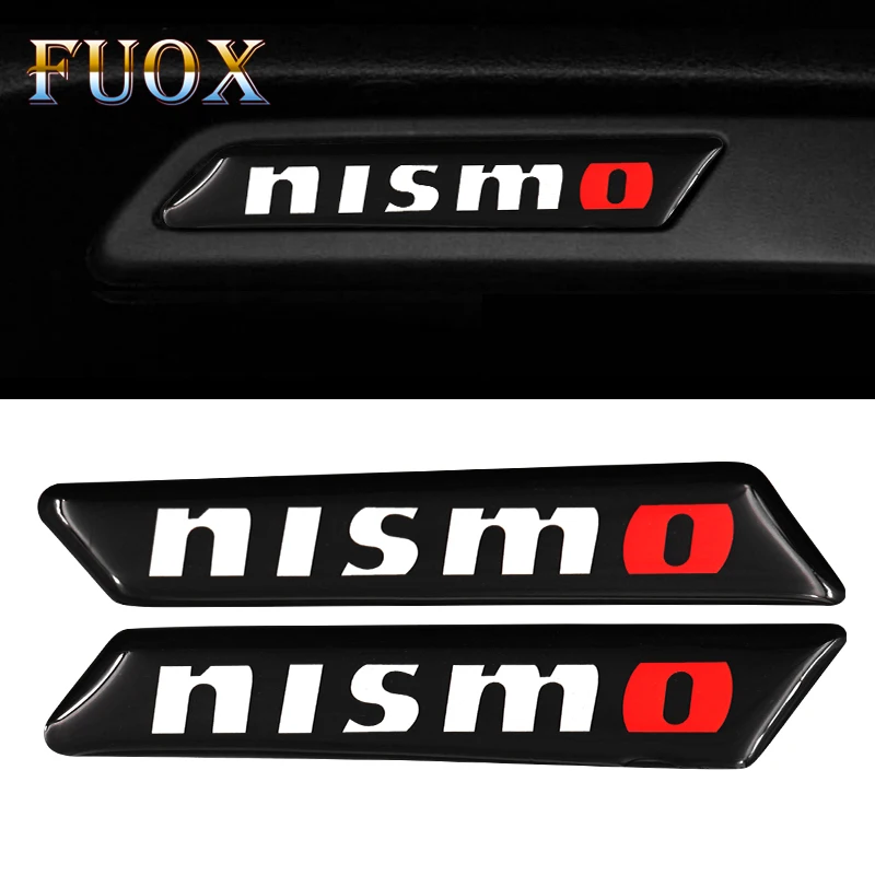 

2PCS NISMO AInterior Decorative Auto Car Stickers Emblem Badge Wheel Decal For Nissan Tiida Teana Skyline Juke X-trail Almera