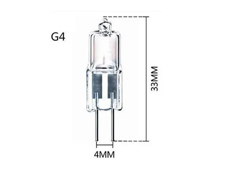 40 шт. получить 20 штук бесплатно, 20 Вт теплый белый двухконтактный галогеновая лампочка 12 Вольт, G4 база, 20 ватт Тип JC лампы