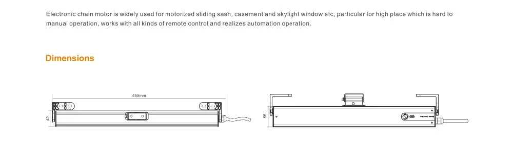A-OK моторизованный Открыватель окон, пульт дистанционного управления, Встроенный приемник