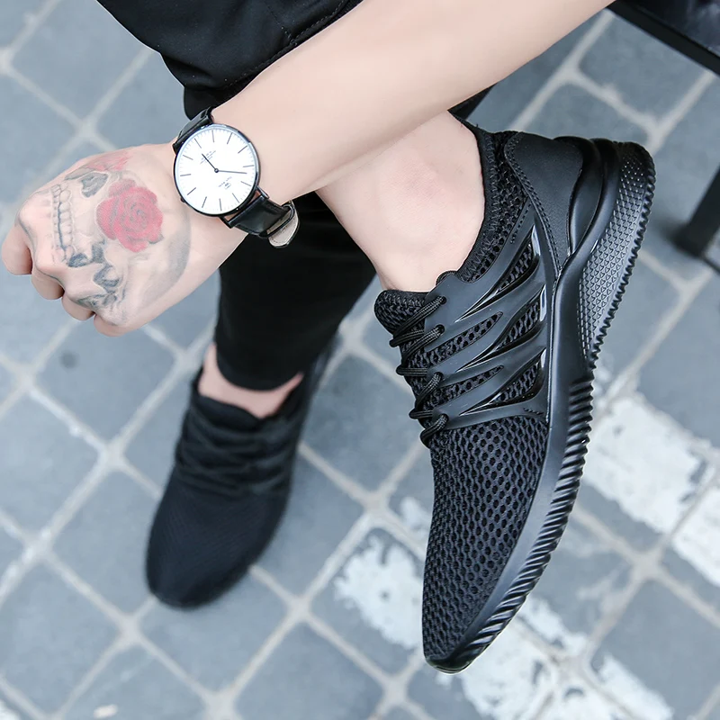

Men Casual Shoes Beathable Mesh Summer Male Men's Casual Shoes Lace Up man Super Light Casual Shoes For Man 5