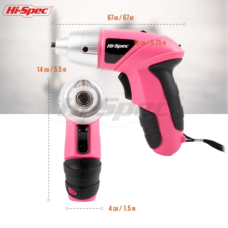 Hi-Spec 27pc 4.8V Electric Screwdriver LED Work Light Cordless Screwdriver Rechargable Battery Drill Bit Set Power Tools DT30317 Hi-Spec 27pc 4.8V Electric Screwdriver LED Work Light Cordless Screwdriver Rechargable Battery Drill Bit Set Power Tools DT30317