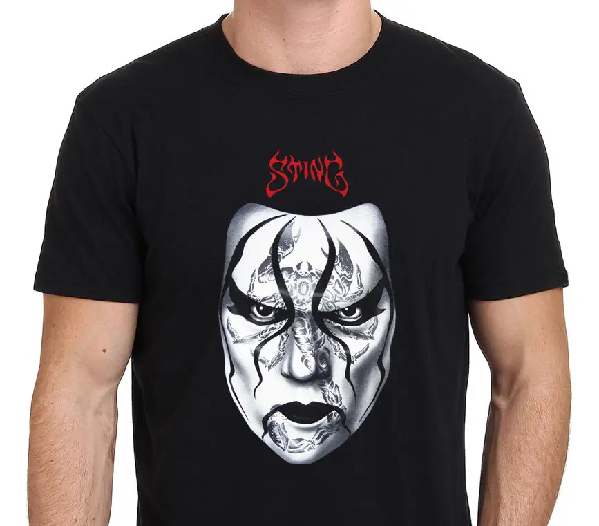 اللدغة العقرب المصارعة الرجال السود t-shirt قمزة حجم s-3xl
