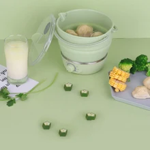 Дорожный Электрический чайник складной горячей воды мини портативный горшок шасси Отопление автоматическое отключение защита пищевой материал