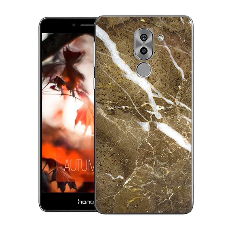 Чехол для Huawei Honor 6x мягкий силиконовый чехол с мраморным принтом 6 X GR5 2017 чехлы из