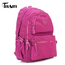 TEGAOTE, классический рюкзак для девочек-подростков, Mochila Escolar Feminina, Женский Школьный рюкзак, нейлоновый водонепроницаемый рюкзак для ноутбука, женский рюкзак TEGAOTE, классический рюкзак для девочек-подростков, Mochila Escolar Feminina, Женский Школьный рюкзак, нейлоновый водонепроницаемый рюкзак для ноутбука, женский рюкзак