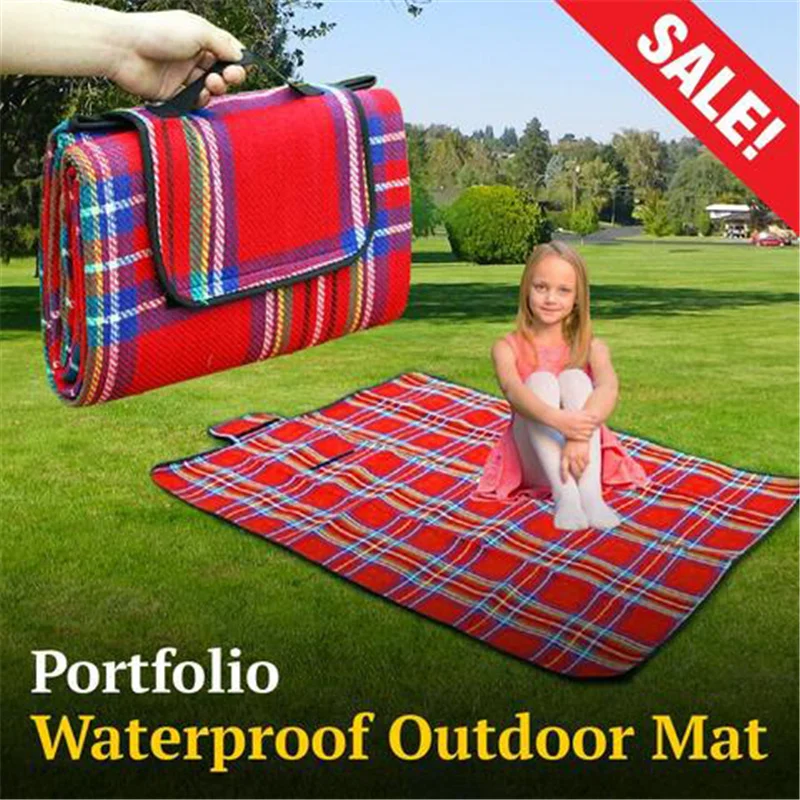 PORTFOLIO WATERPROOF PICNIC MAT portable Camping mat size 200*150cm