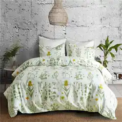 Цветочный Стиль Комплект постельного белья queen набор для больших кроватей реактивной печатных постельное белье двухместное покрывало