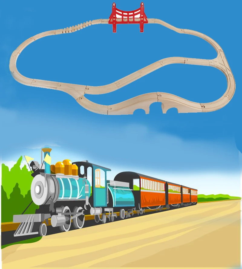 electric train for wooden tracks