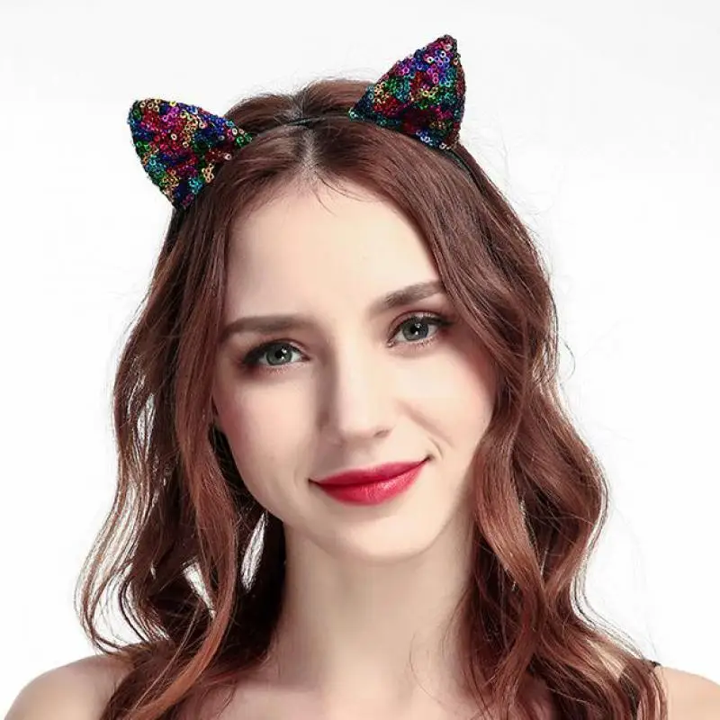 Cute Cat Animal Ears Women Headband Hair Accessories Girls For Hairbands Wholesale Head Hoop