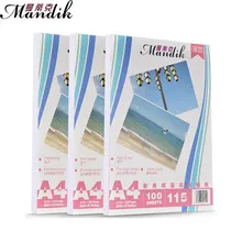 115g one side glossy photo paper A4 100 sheets for font b color b font inkjet